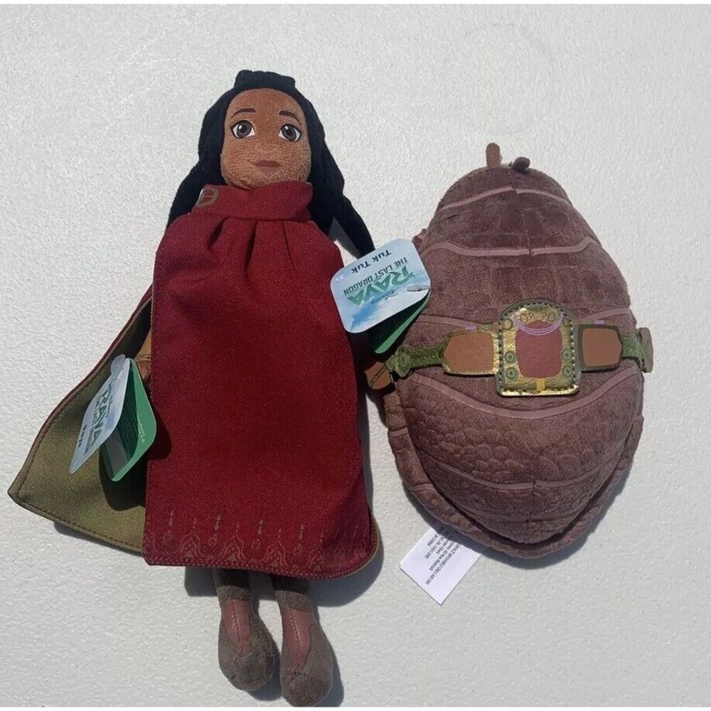 Raya And Tuk Tuk Plush Set - Disney Raya Toys Doll